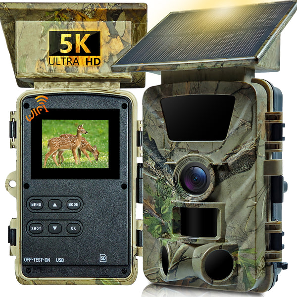 5K Trail camera wifi Solar battery 5200mAh PR903W